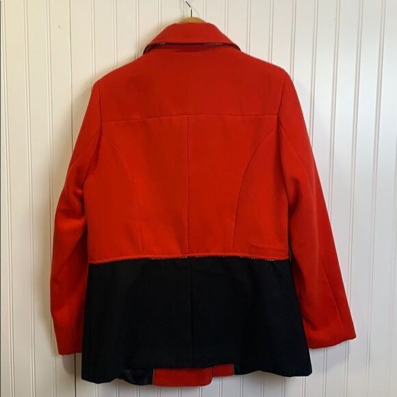 Steve Madden color block Pea Coat - Picture 4 of 8